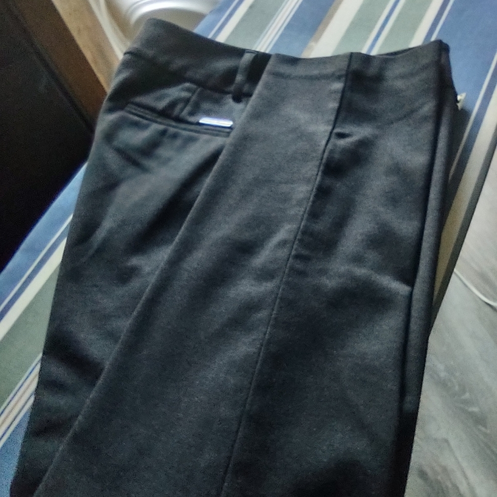 Michael kors Dark heather gray cozy soft straight leg dress pants